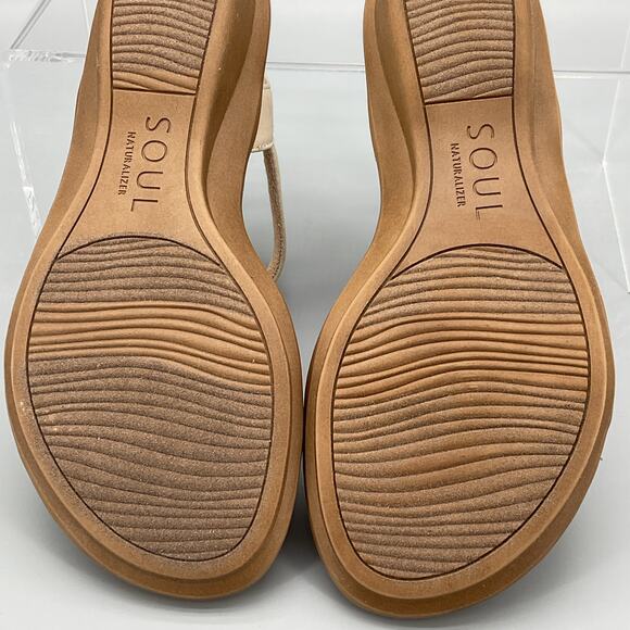 NEW Soul Naturalizer Women’s Summer Slingback Sandals Porcelain Smooth Size 6W - Picture 10 of 10